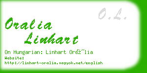 oralia linhart business card